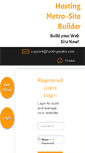 Mobile Screenshot of builder.hostingmetro.com