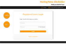 Tablet Screenshot of builder.hostingmetro.com